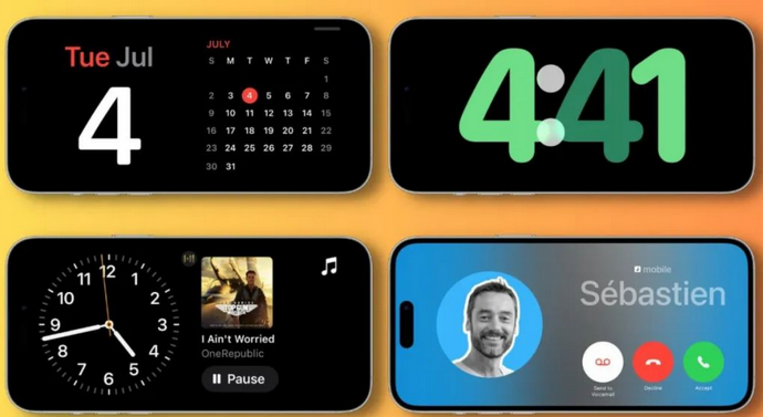 平湖苹果手机维修分享iOS17横屏充电待机显示有什么好处 