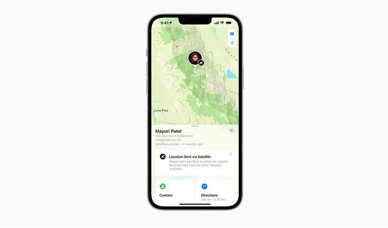 平湖苹果14维修分享iPhone14系列中 FindMy功能通过卫星分享位置方法教程 